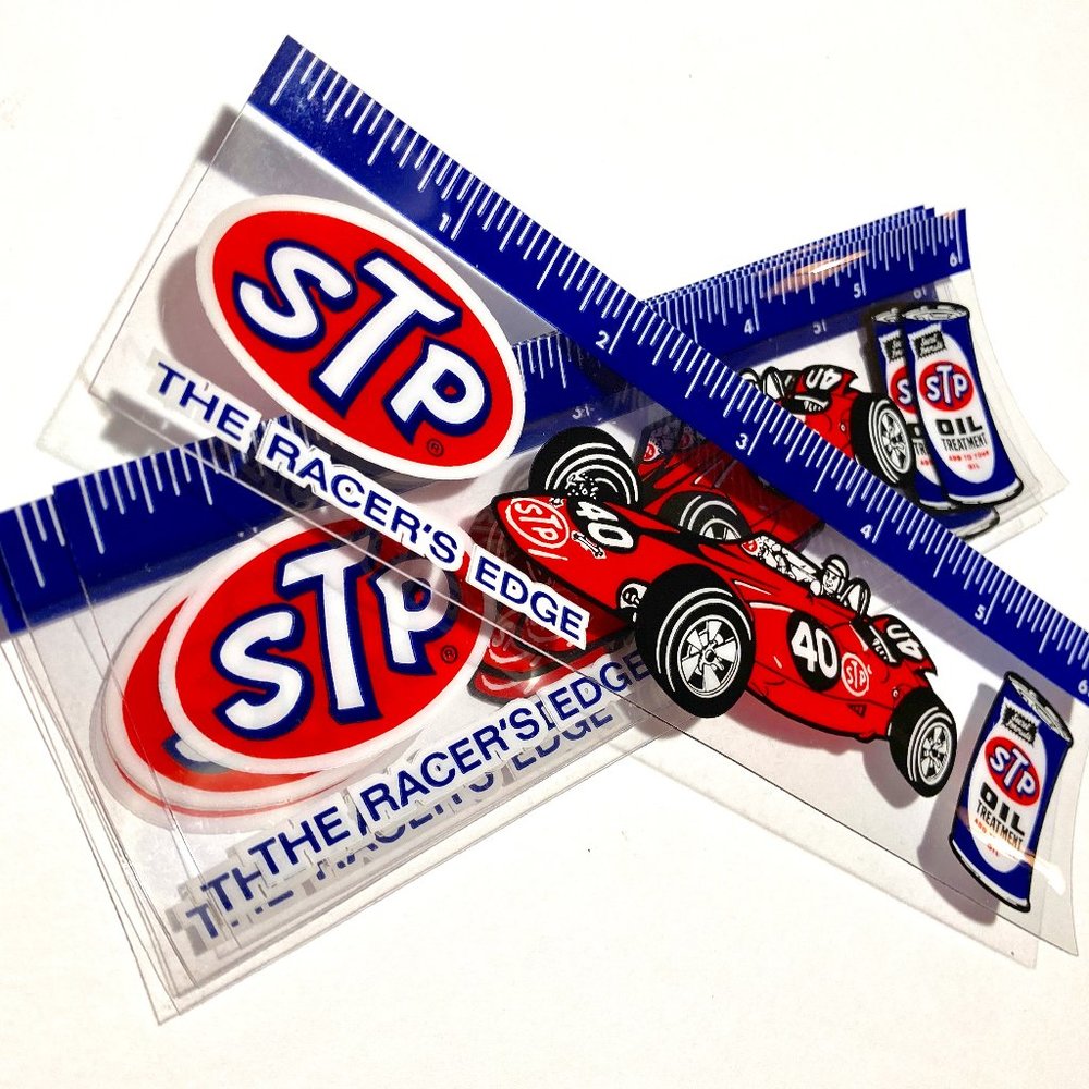 STP ‘The Racer’s Edge’ 5 Plastic Rulers